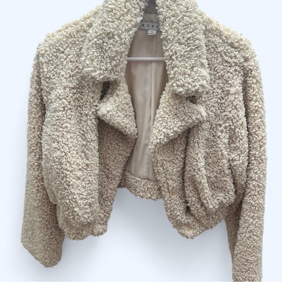 HYFVE Cream Teddy Jacket - Picture 2 of 3